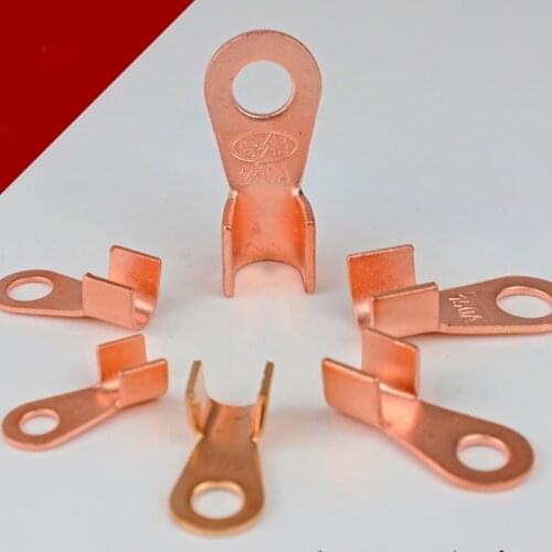 100PCS Copper Circular Splice Terminal Wire Naked Connector Battery Cable Lug OT-3A OT-5A OT-10A OT-20A OT-30A 40A 50A 60A 80A