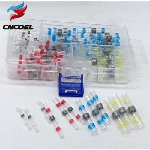 100PCS Waterproof Solder Seal Heat Shrink Butt Connectors Soldering Sleeve Wire Connector Cable Terminal Electrical Connector