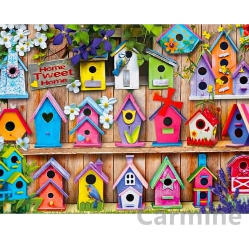 DIY 5D Diamond Painting House Embroidery Scenery Cross Stitch Full Round&square Drill New Arrival Spring Home Decoration Gift