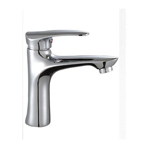 Free shipping Solid brass basin faucet with single handle polished chrome basin sink faucets , bathroom basin sink mixer tap