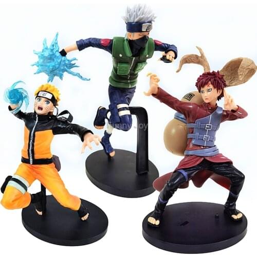 3 Styles Naruto Uzumaki Naruto Kakashi Gaara Rasengan Anime Figure Shippuden VIBRATION STARS NARUTO Action Figurine PVC Toys