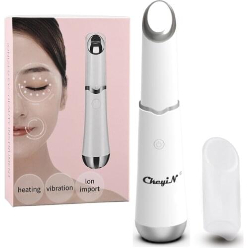 Hot Compress Eye Massager LED Photon Eye Massage Bar Light Therapy Vibrating Skin Tighten Lift Eye Bag Anti Wrinkle Beauty Wand