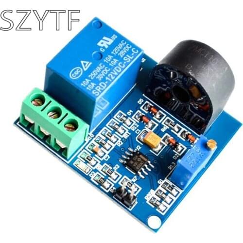 5A Overcurrent Protection Sensor Module AC Current Detection Sensor 12V Relay