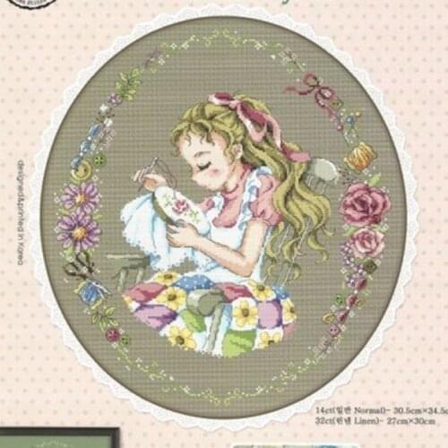G119 Stitch Cross Stitch Kits Craft Packages Cotton Fabric Floss Counted New Designs Needlework Embroidery Cross-Stitching