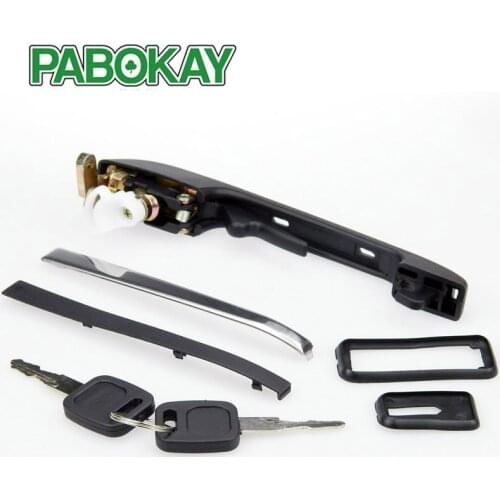 FOR AUDI 80 78-86 100 77-83 OUTER LEFT FRONT DOOR HANDLE WITH 2 KEYS 813837205C 813837205