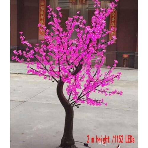 Natural Tree trunk LED Artificial Cherry Blossom Tree Light Christmas Light 1.5m~2.5m Height 110/220V Rainproof Outdoor Use