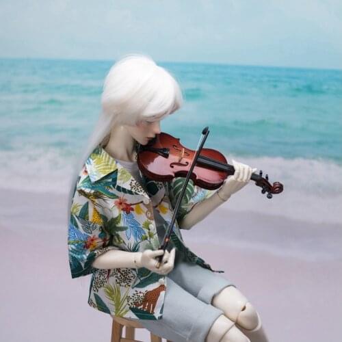 BJD doll clothes suitable for 1-3 1-4 uncle tropical rainforest vacation style shirt shorts doll accessories