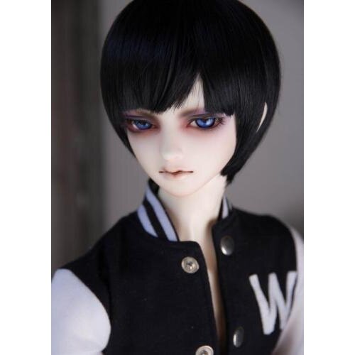 NEW BJD Doll wig Gentleman Handsome Black/Milk gold/Silvery white/Red brown Wig 1/3 9-9.5inch 22-24cm BJD SD DD Doll Wig