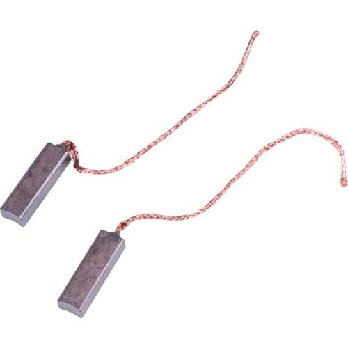 Practical New 10pcs Carbon Brushes Wire Leads Generator Generic Electric Motor Brush Replacement 4.5 X 6.5 X 20mm