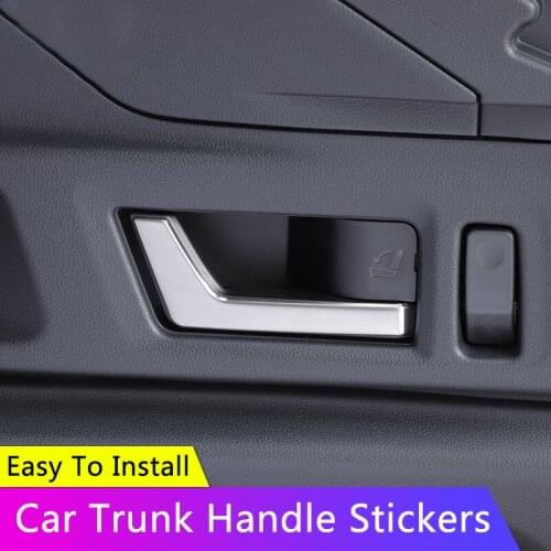 QHCP Car Styling Chrome Rear Trunk Handle Stickers Inside Inner Door Handle Cover Trim Door-Pull Handle For Subaru Outback 2021