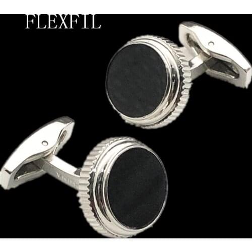 FLEXFIL Luxury shirt cufflinks for mens Brand cuff buttons cuff links gemelos High Quality wedding abotoaduras Jewelry