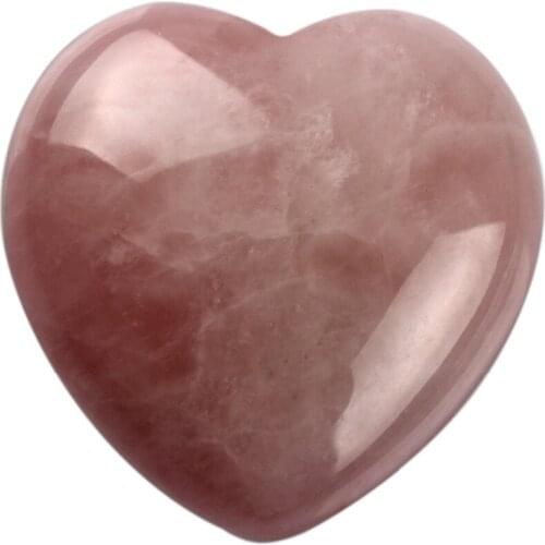 Natural Fluorite Quartz Heart Shape Lovers Gift Pink Crystal Chakra Healing Stone Carved Reiki Collection Stone Decor Free Pouc