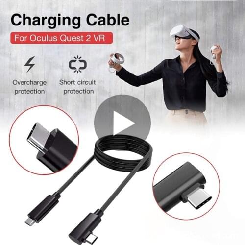 Link Cable For Oculus Quest 2 Quest2 USB Type C To Type C 5M Accessories 3D VR Smart Glasses Virtual Reality Real Headset Helmet