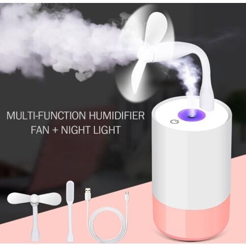 Usb Humidifier Household Office Portable Students Dormitory Bedroom Mini Spray Car Air Fan Diffuser Purifier Atomizer Usb#g4