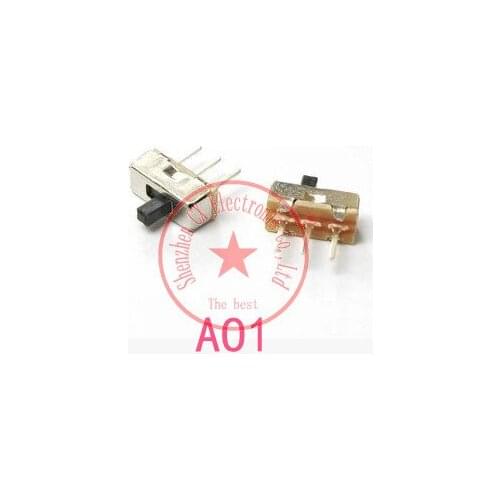 1000PCS/Lot SS12D00 SS12D00G4 Toggle Switch S1P2T 2 Position 3Pin Vertical Slide Switch A01