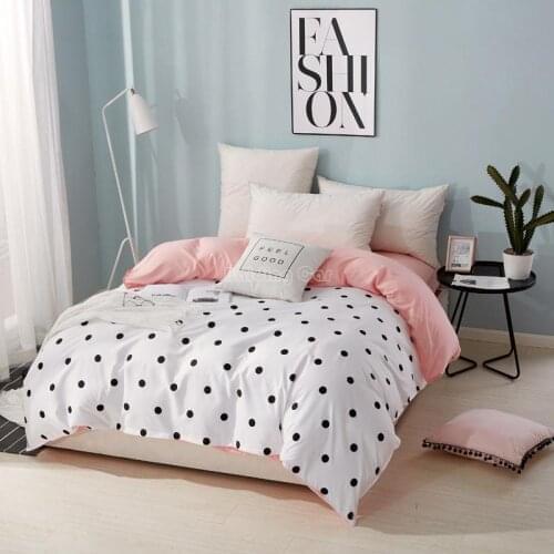12Fashion White Wave Point Duvet Cover Modern Comforter/Quilt Cover Blanket with Zipper Twin Full Queen King Size