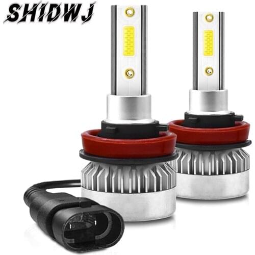 2pcs Auto Car Led Lights H1/H7 /H8/H9/H11 COB LED Headlight Bulb 110W 20000LM High Low Beam White Light Car Accessories Hot Sale