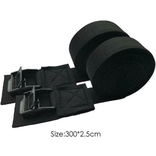 2pcs 9.8 Ft Car Roof Rack Kayak Cam Buckle Lashing Strap Luggage Strap For Kayak Bicycle Surfboard Lashing Tie Down Straps