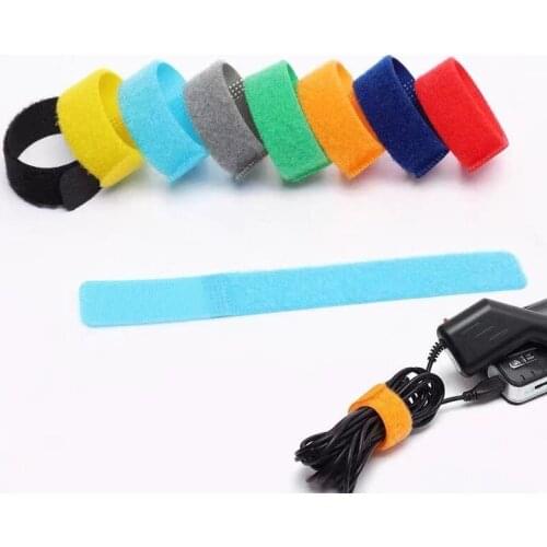 20 mm * 180 mm color multi-function Velcro self-adhesive binding tape nylon binding belt string management tape
