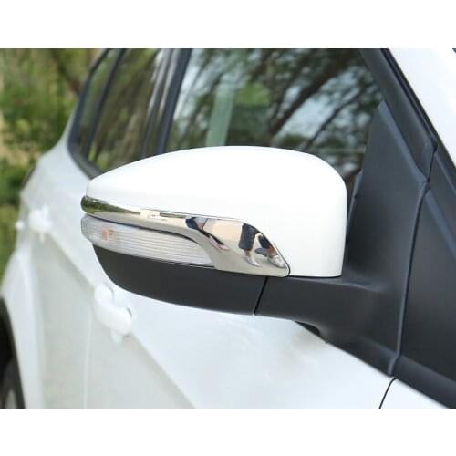 ABS Chrome For Ford C-MAX 2016 2017 accessories Car Rearview mirror decoration strip Cover Trim Sticker car styling 2pcs