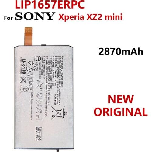 100% Genuine 2870mAh LIP1657ERPC Battery For Sony Xperia XZ2 Mini / Xperia XZ2 Compact / H8314 / H8324 / SO-05K Batteries