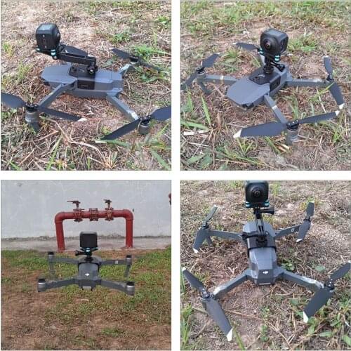 Mavic pro accessories Panoramic camera/LED light Mount Bracket Holder with shock absorber bracket for DJI mavic pro/fly combo