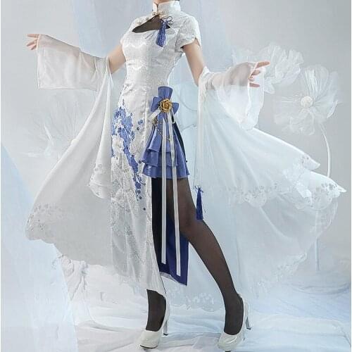 Anime Fate/Grand Order FGO Altria Pendragon 4th Anniversary Cheongsam Elegant Cosplay Costume Halloween Women Free Shipping 2020