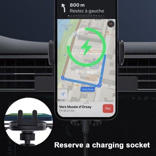 FLOVEME Gravity Car Mount For Mobile Phone Holder Car Air Vent Clip Stand Cell phone GPS Support For iPhone 12 11 Samsung Huawei