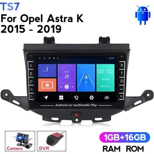 HD IPS 1280*720 Car Multimedia Player Android GPS Navigation for Opel Astra K 2015 - 2019 2 Din Head Unit Stereo WIFI Auto Radio