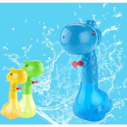 Childrens Beach Play Water Giraffe Water Gun Mini Cartoon Shape Three Color Summer Play Boy Girl Game Water Gun Range 5M Toys
