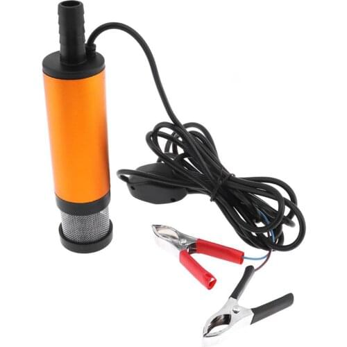 SMAUTOP DC 12V Electric Submersible Pump for Pumping Diesel Oil Water 12L/min Fuel Transfer Pump