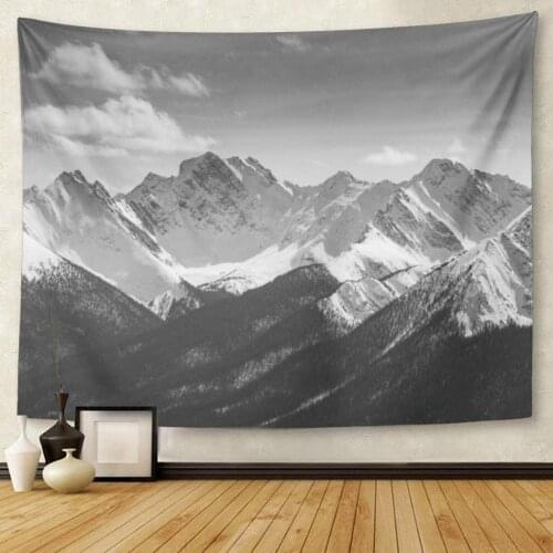 Blue Colorado Rocky Mountains on Spring Day Aspen Canadian Tapestry Wall Hanging for Living Room Bedroom Dorm 50x60 inches