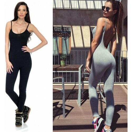 LOSIBUDSA Women's Plain Jumpsuits