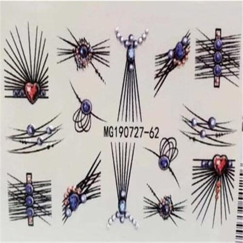 Fashion Hot Selling 6d DIY Cubic Engraved Nail Stickers Traceless Water Slide Wet Nail Decals Hand Decors Manicure Women Girls