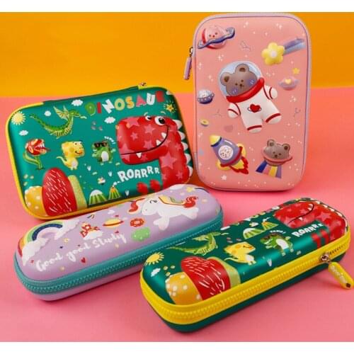 Pencil Cases Estojo Escolar Kawaii Stationery Store School Supply Purses Imitation Childrens Bag Unicorn Cool Box High Capacity