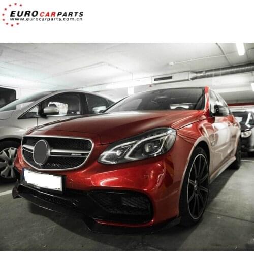 E63 front lip fit for MB E-class W212 E63 2014-2016year to B-style E850 carbon fiber front spoiler