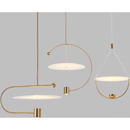 Luxury single head droplight art restaurant circular minimalist example room adornment bedroom lamps and lanterns