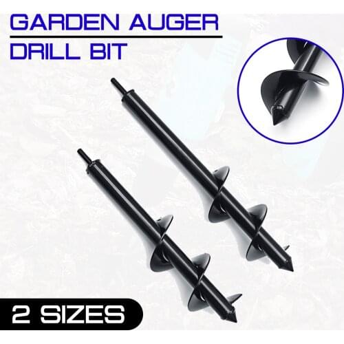 Garden Earth Auger Drill Bit 40x8CM/35x8CM Hole Digger Plant Flower Garden Auger Fence Borer Hole Digger for Hex Drive Drill