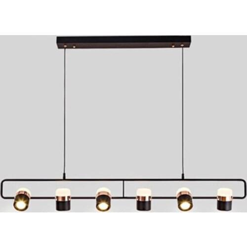 Modern LED Chandelier lighting White/Black Simple Restaurant Cafe Bar Art Hanging Lights Nordic Dining room island Pendant lamp