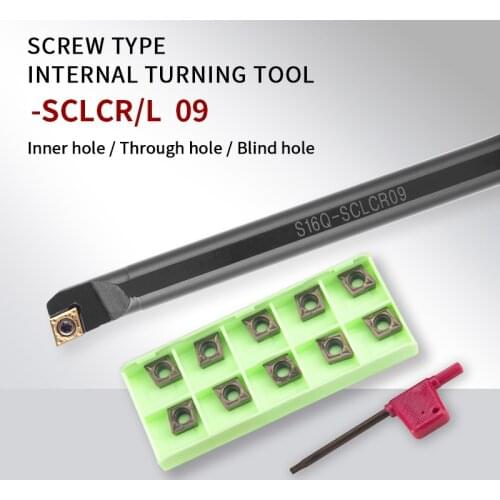 Turning Tool SCLCR/L S12M-SCLCR S16Q-SCLCR S25S-SCLCR Internal Lathe Boring Bar Tools For CCMT09 Turning Carbide Inserts