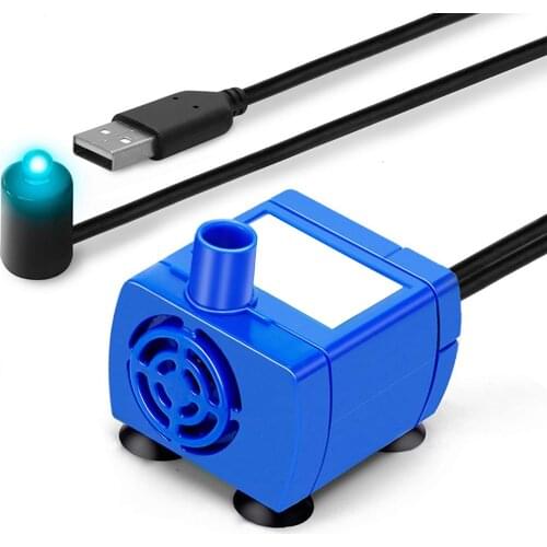USB Submersible Water Pump for Aquarium Fountain Small Fish Tank Pet Dispenser Fish Supplies 160L/h Dispenser Pump