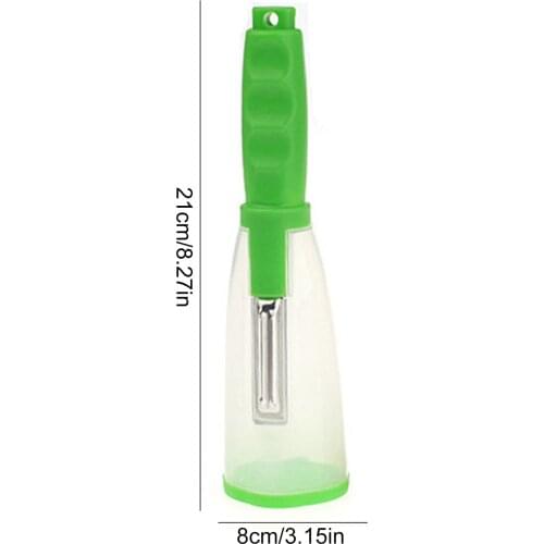 Multif Fruit Vegetable Peeler Melon Planer Grater Fruit Peeler With Skin Storage Container Box For Kitchen Gadgets Cooking Tool