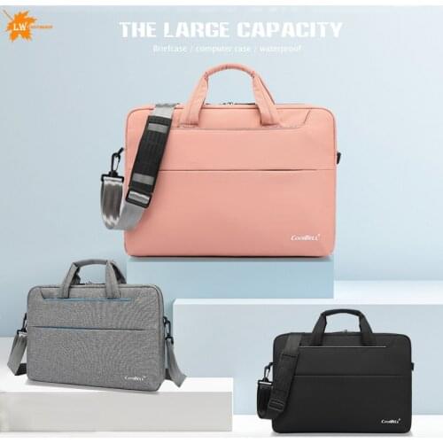 Laptop BagWaterproof Nylon Lawyer Office Briefcase Bag Men and women Laptop Shoulder Bag Handbag Notebook Sleeve Case Logo Print