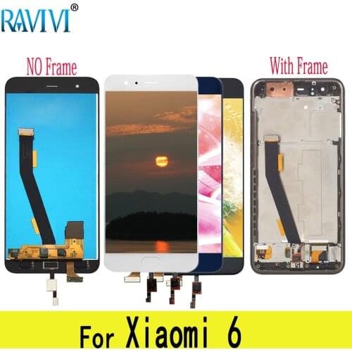 5.15" LCD For XIAOMI Mi 6 Mi6 M6 LCD Display Mi6 M6 Touch Screen Tested Digitizer Assembly With Frame