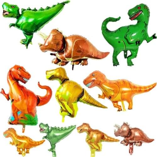 1 pcs Dinosaur foil balloon animal balloons childrens dinosaur birthday party Decorations Helium Balloons Kids Toys ballon