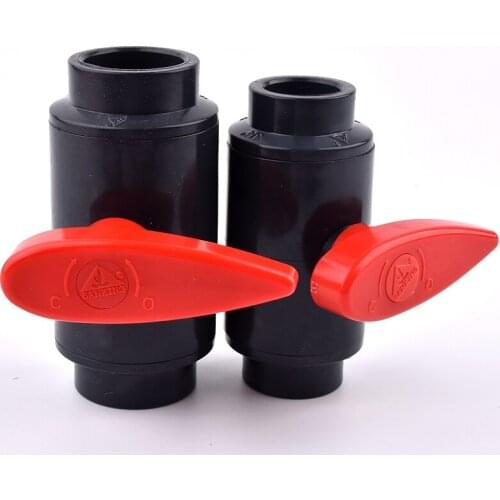 1PC Big Size 20~110mm PVC Pipe Socket Ball Valve Home Garden DIY Irrigation System Aquarium Fish Tank Connector Adapter Fittings