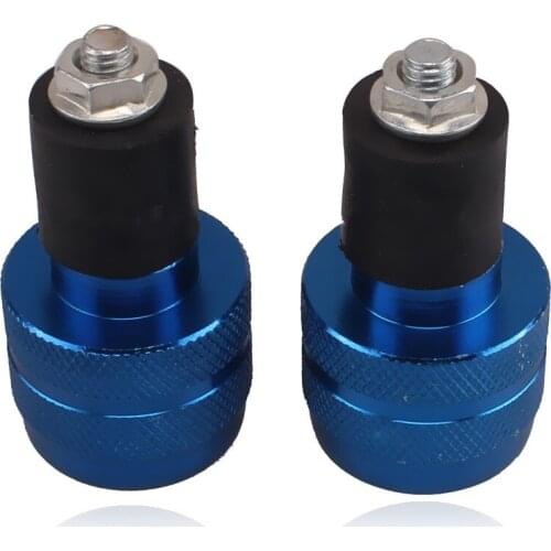 2x 7/8" Motorcycle Anti Vibration Handle Bar End Plug Grip Ends Caps 22mm For Honda Yamaha Suzuki Kawasaki Chopper Bobber Custom