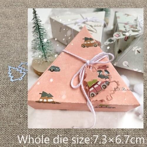 New Design Craft Metal Cutting Die die cuts 2pcs pine tree decoration scrapbook Album Paper Card Craft Embossing die cuts
