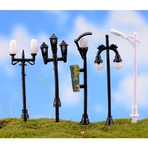 20pcs More Than 10 Designs Streetlights For Garden Moss Terrarium Home Decoration /Crafts/Bonsai/Doll House/Miniatures