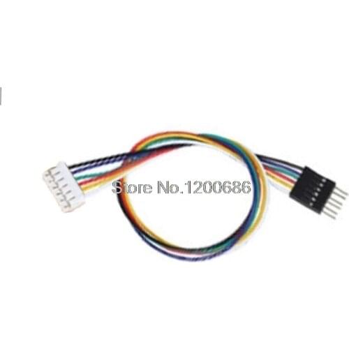 20CM 50CM 1M 24AWG 6pin PH2.0 Extension 6pin 2.54 DuPont black connector wire harness